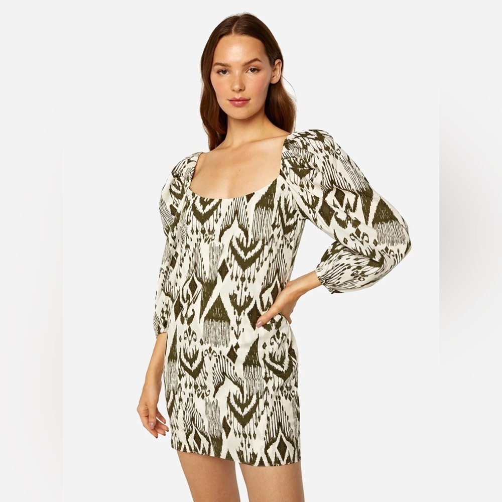 MISA Los Angeles Marta Ikat Mini Dress – NWT – Size Small – Organic Cotton